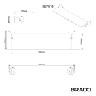 Prateleira Vidro St. Claire Cromado