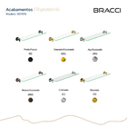 Prateleira Vidro St. Claire Dourado