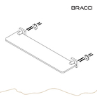 Prateleira Vidro Vercci Preto