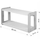 Prateleira Vin  Branco/amêndoa