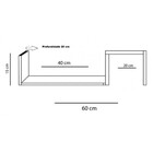 Prateleira Zig Zag Trovarelli Natural