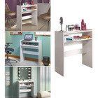 Prateleiras Com Suporte Auxiliar+mesinha De Manicure