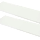 Prateleiras Mdf Branca 2 Peças 130x20 Com Suporte Invisivel