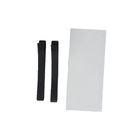 Prateleiras Mdf Branca Com Alça De Couro Conj. 2 Peças 40 E 3