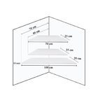 Prateleiras Suporte De Canto Para Monitor E Teclado Branco