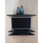 Prateleiras Suporte De Canto Para Tv Até 40" Preto