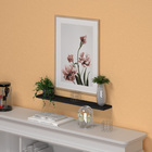 Prateleiras Suspensas Reta Lisa Quarto Sala Mdf 60x10 Preto