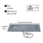 Prato/bandeja Retangular Pedra Sabão 10x30cm