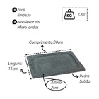 Prato/bandeja Retangular Pedra Sabão 20x15cm