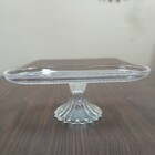 Prato Boleira Com Pé Home&co Oval Vidro 12x34x16cm Transparen