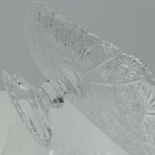 Prato Bolo Boleira Oval Home&co Com Pé Eco Crystal 10x33x15cm