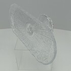 Prato Bolo Boleira Oval Home&co Com Pé Eco Crystal 10x33x15cm