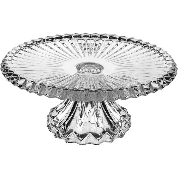 Prato Bolo Boleira Redondo Home&co Eco Crystal 12x27x27cm Tra