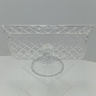 Prato Bolo Boleira Retangular Home&co Com Pé Eco Crystal 12x3