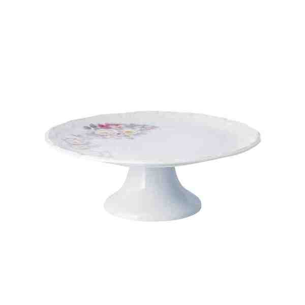 Prato Bolo Com Base 27 Cm Eterna Porcelana Schmidt