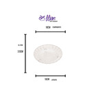 Prato Com 3 Pés Lyor Brandon De Cristal 18cm X 3,5cm