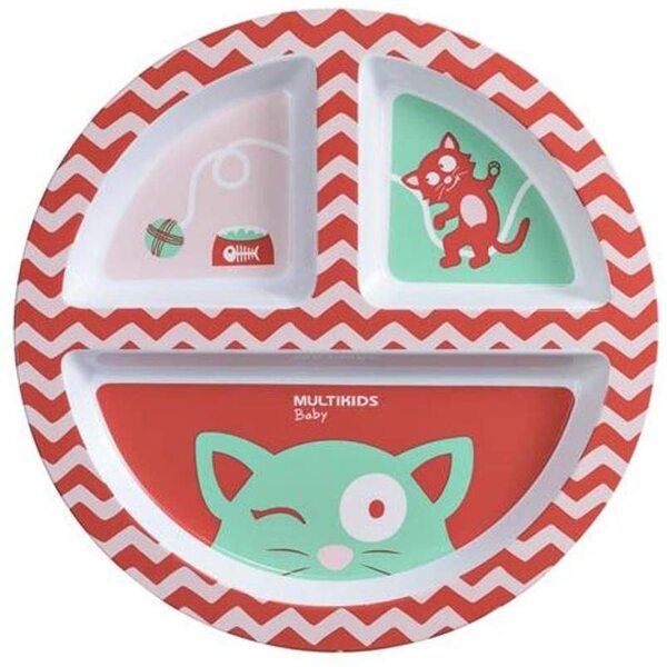 Prato Com Divisórias Funny Meal - Chica- Bb1115