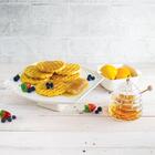 Prato Com Pé Wolff Birds De Porcelana De Bolo Branco 31cm