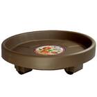 Prato com Rodas 27cm Marrom