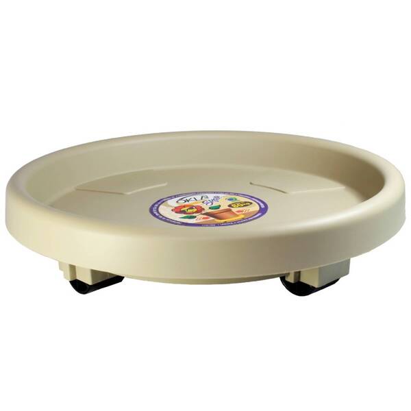 Prato com Rodas 30cm Taupe