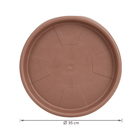 Prato com Rodas 35cm Marrom Okla