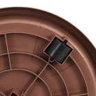 Prato com Rodas 35cm Marrom Okla