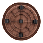 Prato com Rodas 35cm Marrom Okla