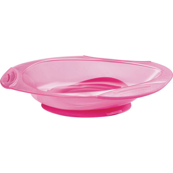 Prato Com Ventosa Multikids Baby Funny Meal Bb050 Rosa