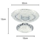 Prato Cristal C/pé Lys Rojemac