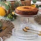 Prato Cristal Com Pé Pearl 20 Cm- Wolff