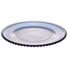 Prato Cristal Pearl Azul Escuro 28cm