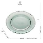 Prato Cristal Pearl Verde 28cm