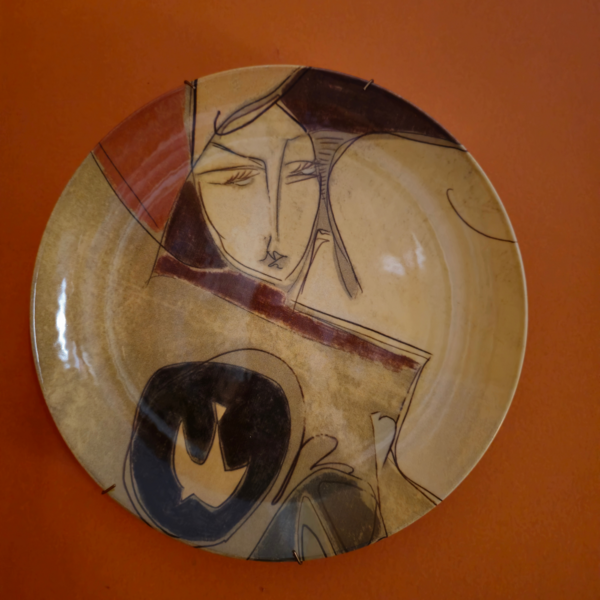 Prato De Cerâmica Cris Conde Amarelo - Modelo 2 - Rio De Jane