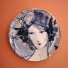 Prato De Cerâmica Cris Conde Azul - Modelo 2 - Rio De Janeiro