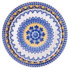 Prato De Cerâmica Fundo 23cm Floreal Oxford La Carreta