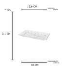 Prato De Cristal Dublin 30 X 15 5 Cm | Casa Del Grande