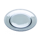 Prato De Cristal Pearl 20cm Azul