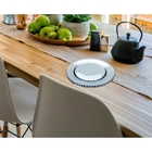 Prato De Cristal Pearl 28cm Azul