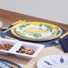 Prato De Melamina Sobremesa 22cm Cazza Citric