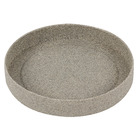 Prato de Polietileno Cumbuca 37,5x5,5cm Cinza Granito