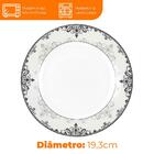 Prato De Porcelana Para Sobremesa Liliana 19,3cm 1 Peça - Hau