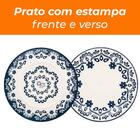 Prato De Porcelana Sobremesa Oxford Floreal Energy 20cm 1 Peç