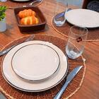 Prato De Sobremesa Cerâmica 18,5 Cm Unni Brisa Oxford