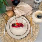 Prato De Sobremesa Cerâmica 18,5 Cm Unni Brisa Oxford