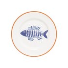 Prato De Sobremesa Copa E Cia Aquarelle Em Cerâmica -marinho