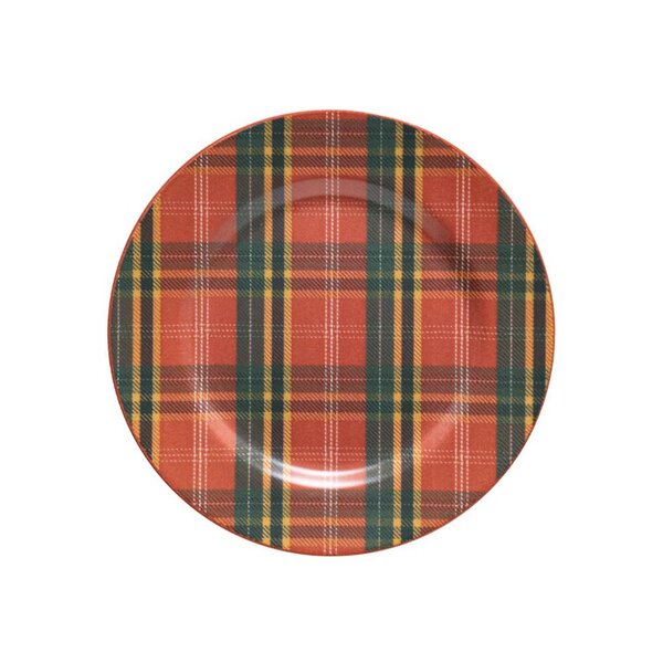 Prato De Sobremesa Copa E Cia Aquarelle Natal - Xadrez