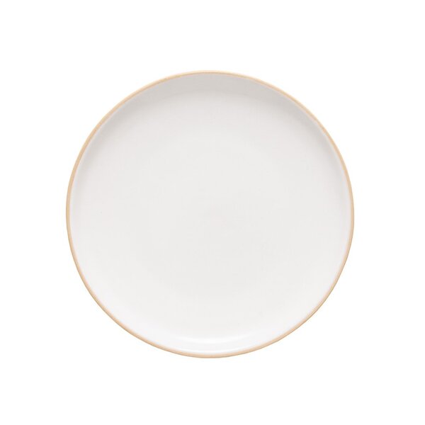 Prato De Sobremesa Copa E Cia Harmonie Cerâmica - Off White