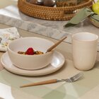 Prato De Sobremesa Copa E Cia Harmonie Cerâmica - Off White