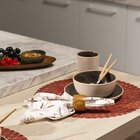 Prato De Sobremesa Copa E Cia Harmonie Em Cerâmica - Mocca