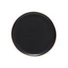 Prato De Sobremesa Copa E Cia Vivant Em Cerâmica - Preto